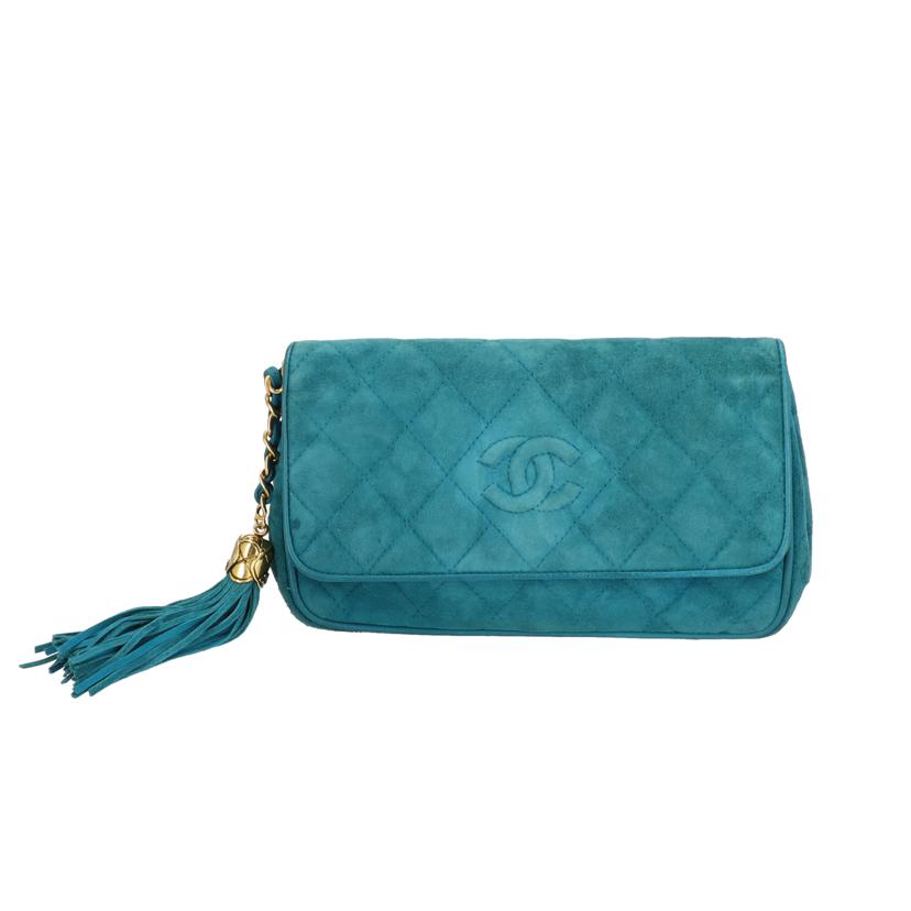 CHANEL シャネル/ヴィンテージ/スエードマトラッセフリンジポーチ//154****/Bランク/09