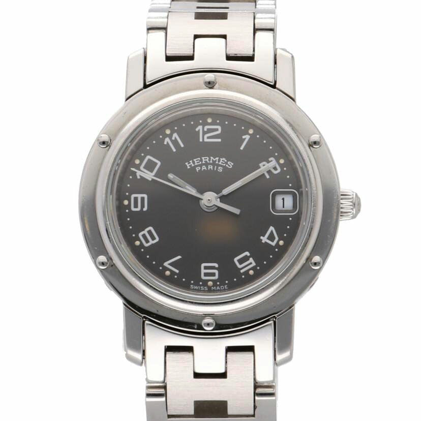 HERMES エルメス/クリッパー・グレー/レディース/クオーツ/CL4.210//1320128/ABランク/75