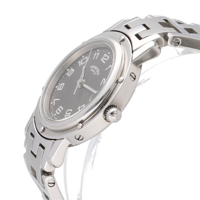 HERMES エルメス/クリッパー・グレー/レディース/クオーツ/CL4.210//1320128/ABランク/75