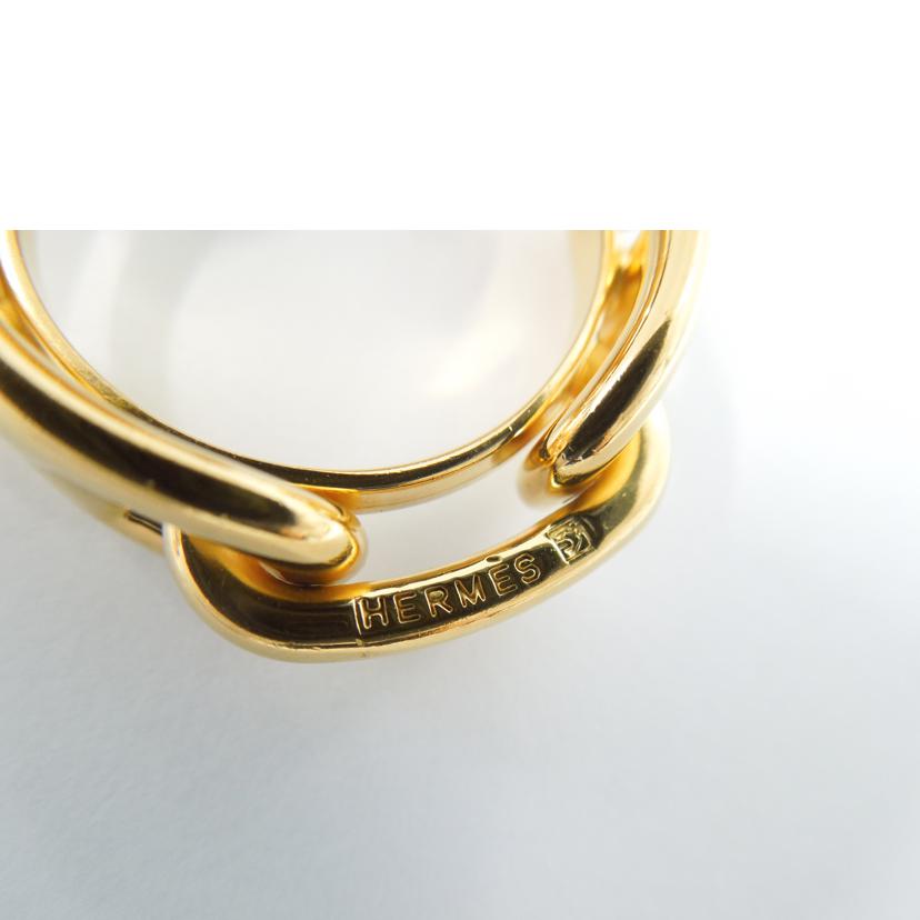 HERMES エルメス/スカーフリング/シェーヌダンクル/ゴールド色//Bランク/83