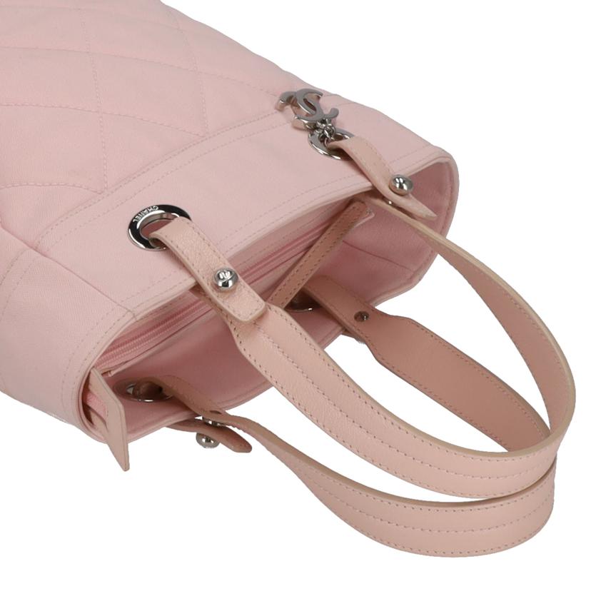 CHANEL シャネル/パリビアリッツトートPM/ピンク/Gカード/A34208//126*****/Bランク/09