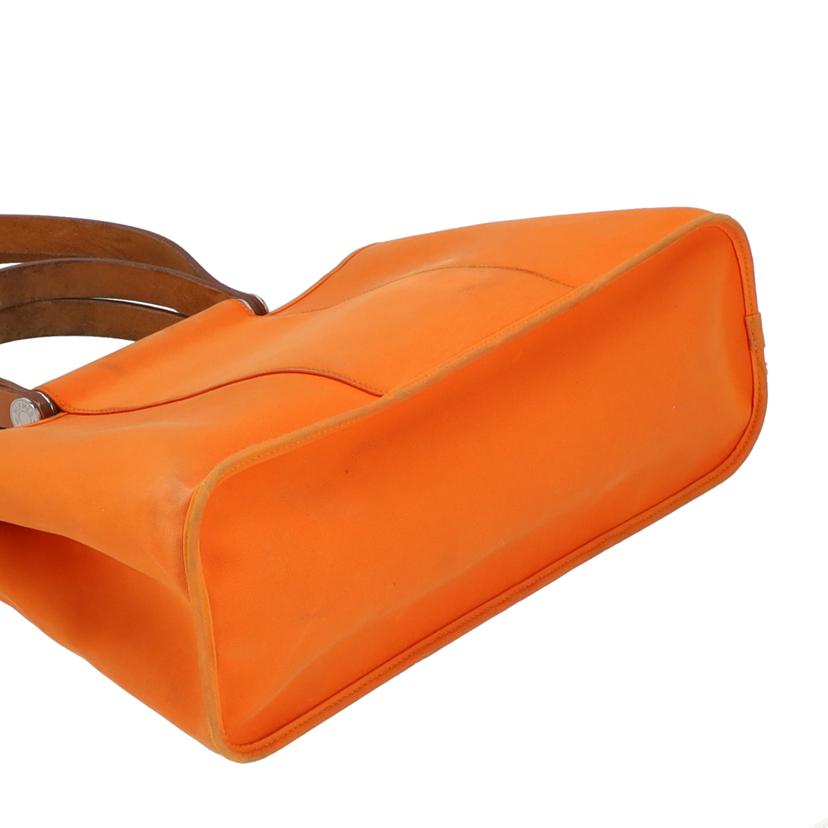 HERMES エルメス/カバックPM/トワルオフィシェ/レザー/オレンジ//AR□***/Bランク/09
