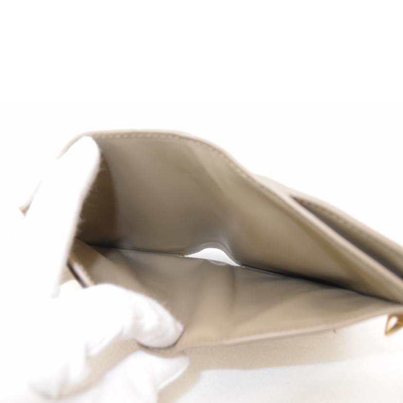 BOTTEGA VENETA ボッテガヴェネタ ミニウォレット ZIP財布 レディース ゴールド金具/イントレチャート二つ折財布/ベージュ系/707601//Aランク/69