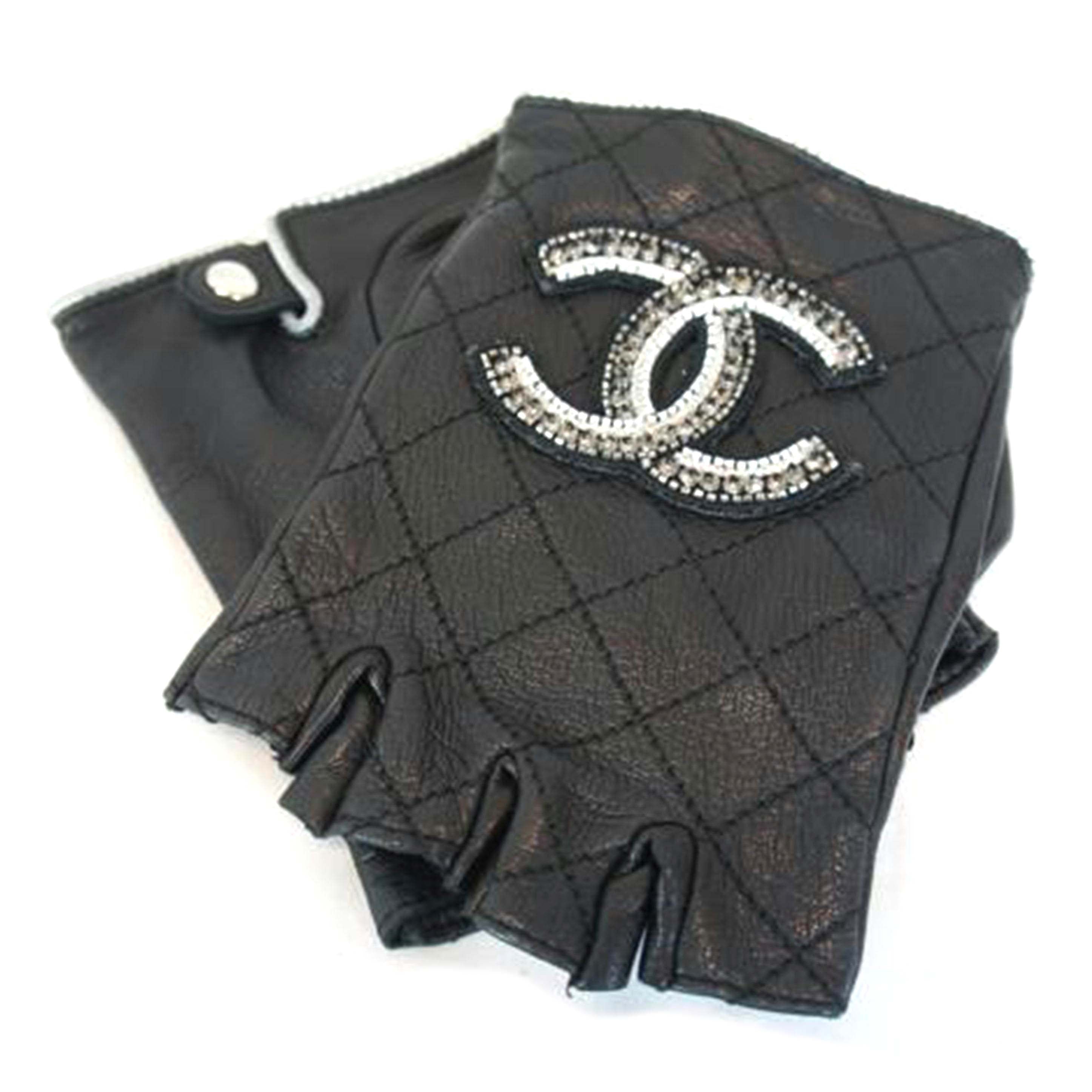 CHANEL シャネル/レザーグローブ/ラムスキン//Aランク/93