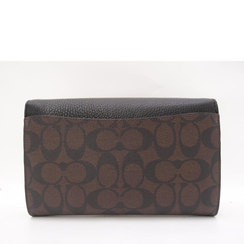 COACH コーチ/タミークラッチシグネチャーチェーンショルダー/ブラウン/C7301//B2257/SAランク/69