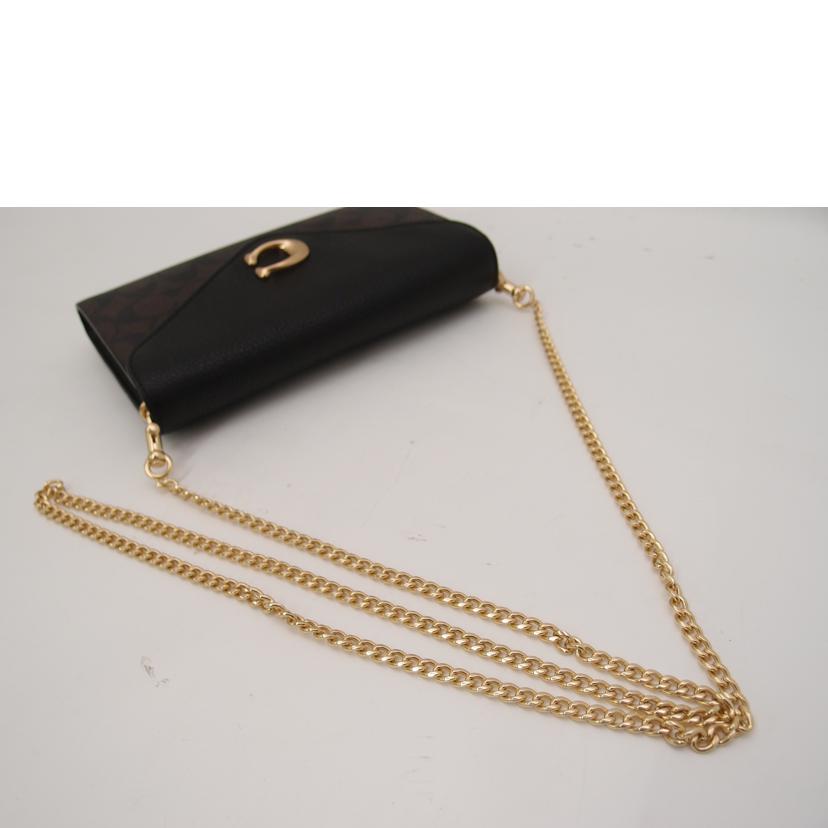 COACH コーチ/タミークラッチシグネチャーチェーンショルダー/ブラウン/C7301//B2257/SAランク/69