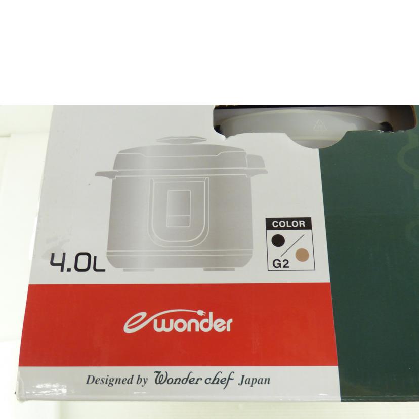 Wonder chef ワンダーシェフ/家庭用マイコン電気圧力鍋4L 楽ポン/0EDD40//Sランク/64