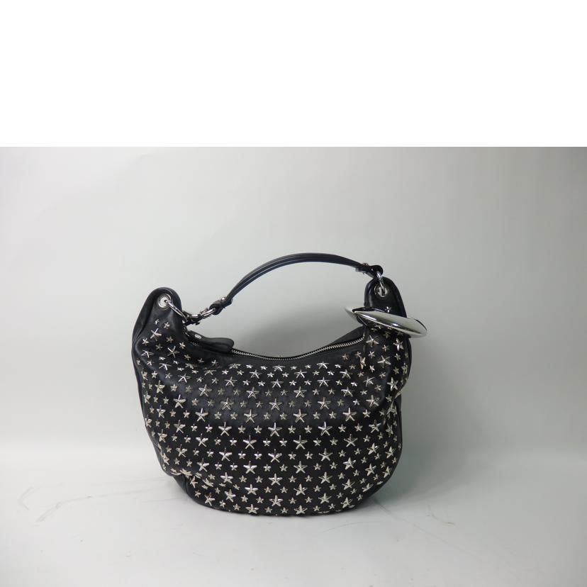 JIMMY CHOO ジミーチュウ/ステラ/スタースタッズレザーバッグ/黒//00LSMN/ABランク/84