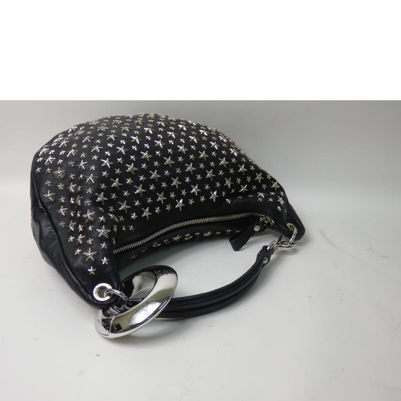 JIMMY CHOO ジミーチュウ/ステラ/スタースタッズレザーバッグ/黒//00LSMN/ABランク/84