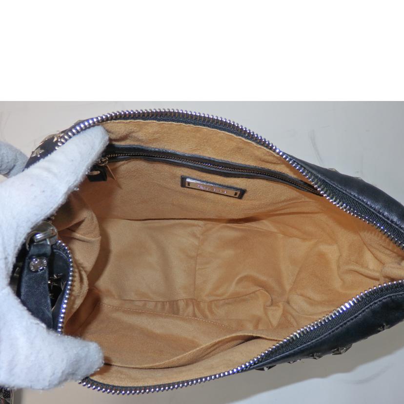 JIMMY CHOO ジミーチュウ/ステラ/スタースタッズレザーバッグ/黒//00LSMN/ABランク/84