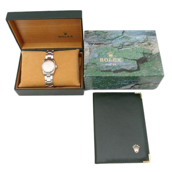 ROLEX ロレックス 腕時計 1996年頃製造 自動巻き フルーテッドベゼル ステンレススチール K18WG/オイスターパーペチュアル・ボーイズ/ピンク/T番/67514//T526522(1996)/Aランク/69