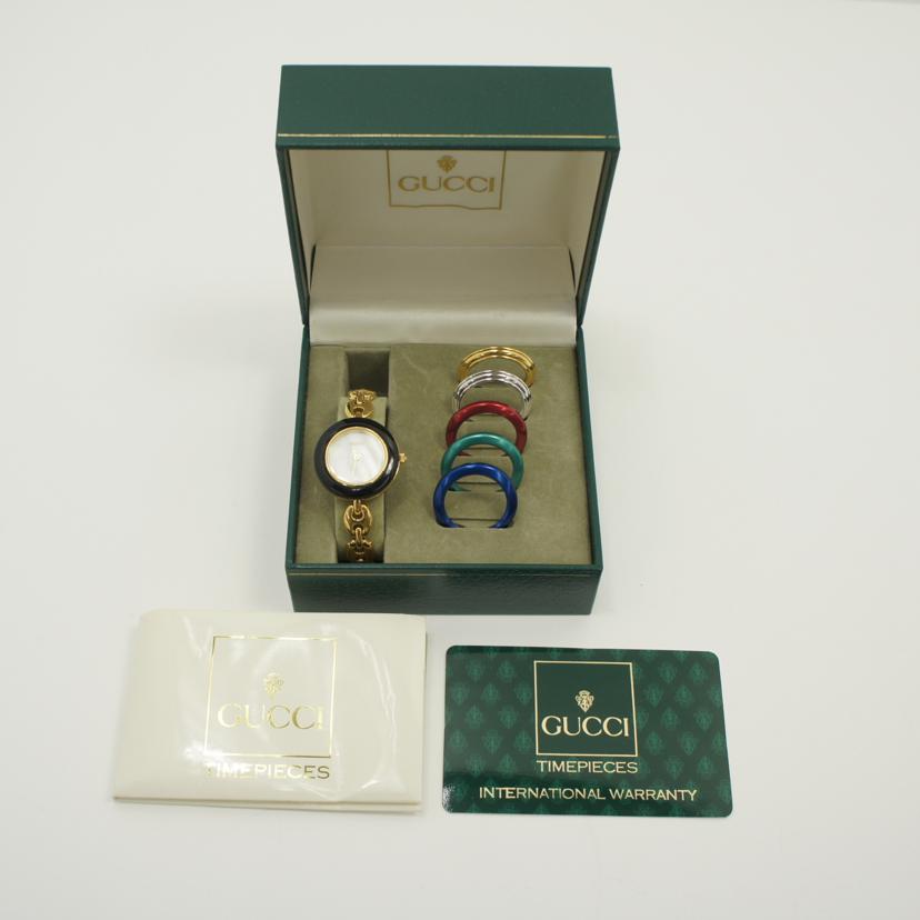 GUCCI グッチ/チェンジベゼルウォッチ/クオーツ/11/12.2//1651008/ABランク/75