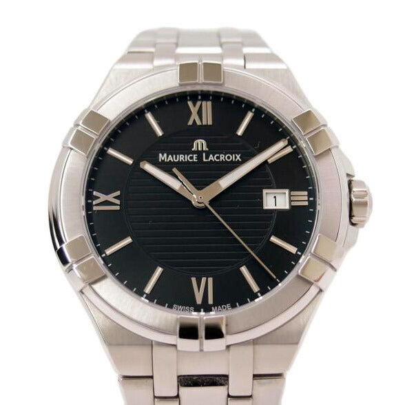 MAURICE LACROIX モーリス・ラクロア 腕時計 ステンレス 黒 メンズ/アイコン・デイト/メンズ/クオーツ/AI1008-SS002-330-1//AX31573/Aランク/69