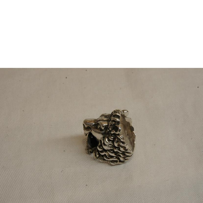 GUCCI グッチ/ライオンヘッドシルバーリングストーン//ABランク/92
