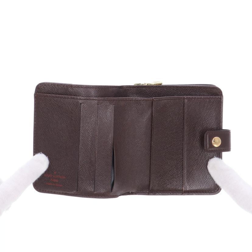 LOUIS VUITTON ルイ・ヴィトン/コンパクト・ジップ/ダミエ/エベヌ/N61668//CA0***/ABランク/09