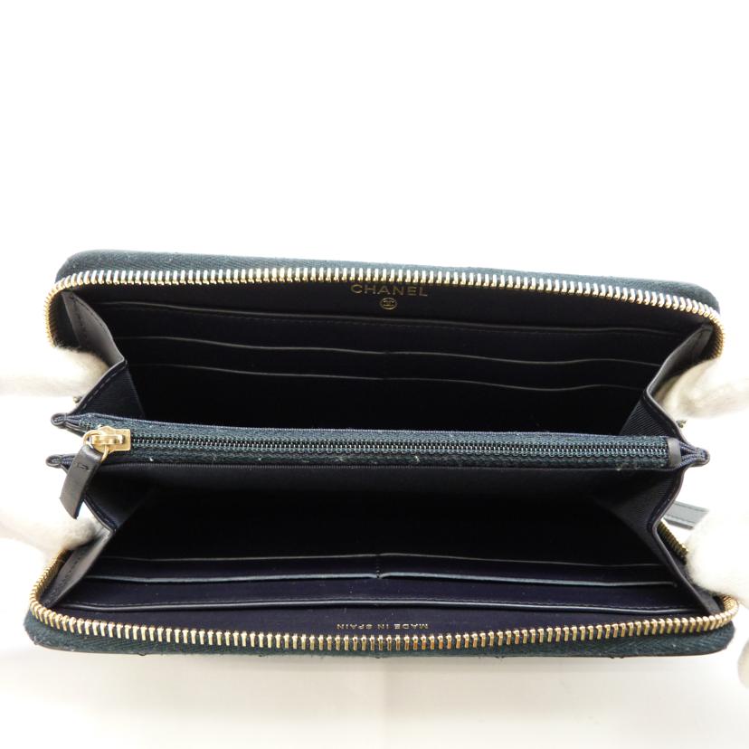 CHANEL シャネル/2.55マトラッセ ラウンドファスナー財布//19222078/ABランク/03