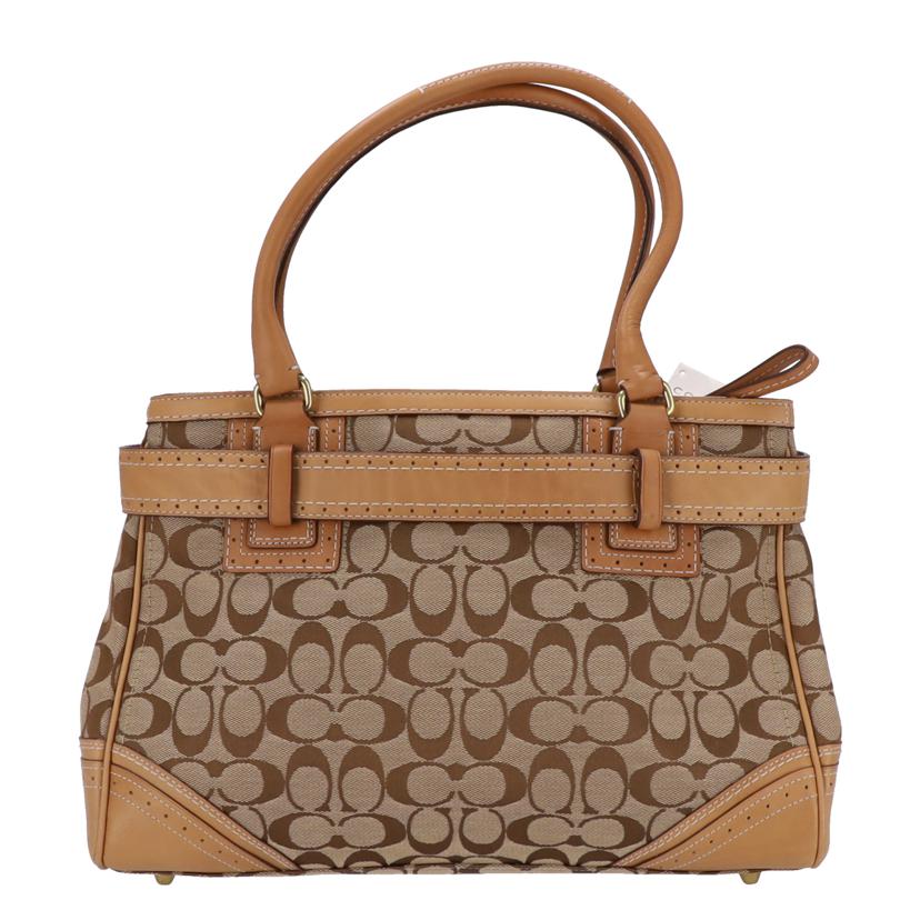 COACH コーチ/シグネチャーハンプトンズラージキャリオールトート/10508//10673/Aランク/75