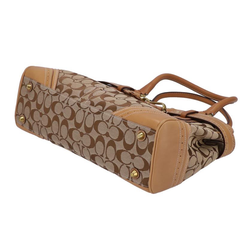 COACH コーチ/シグネチャーハンプトンズラージキャリオールトート/10508//10673/Aランク/75