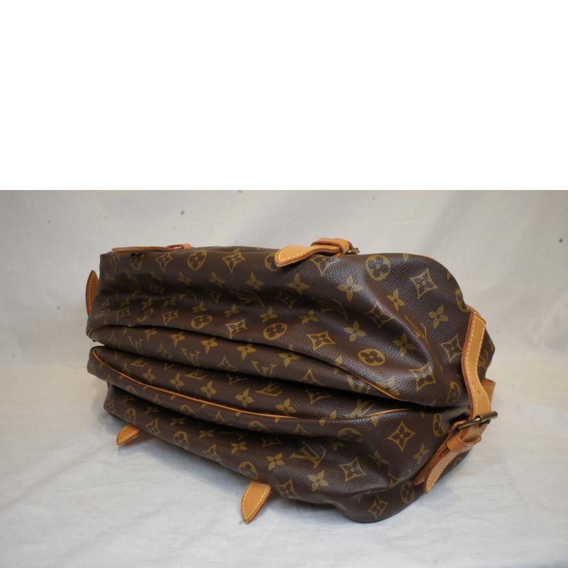 LOUIS VUITTON ルイヴィトン ルイ・ヴィトン ビトン ショルダーバッグ ハンドバッグ トートバッグ ブラウン メンズ レディース 定番 人気 LV 斜め掛け 肩がけ/ソミュール43/モノグラム/M42252//SL0***/ABランク/92