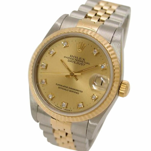 ROLEX ロレックス 腕時計 1993年頃製造 オーバーホール済 新品仕上済 ステンレス イエローゴールド /デイトジャスト・ボーイズ/10P旧ダイヤ/68273G//S165675(1993)/Aランク/69