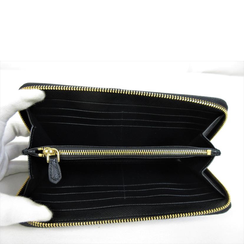 PRADA プラダ/サフィアーノメタル ラウンドファスナー長財布/1ML506//ABランク/70