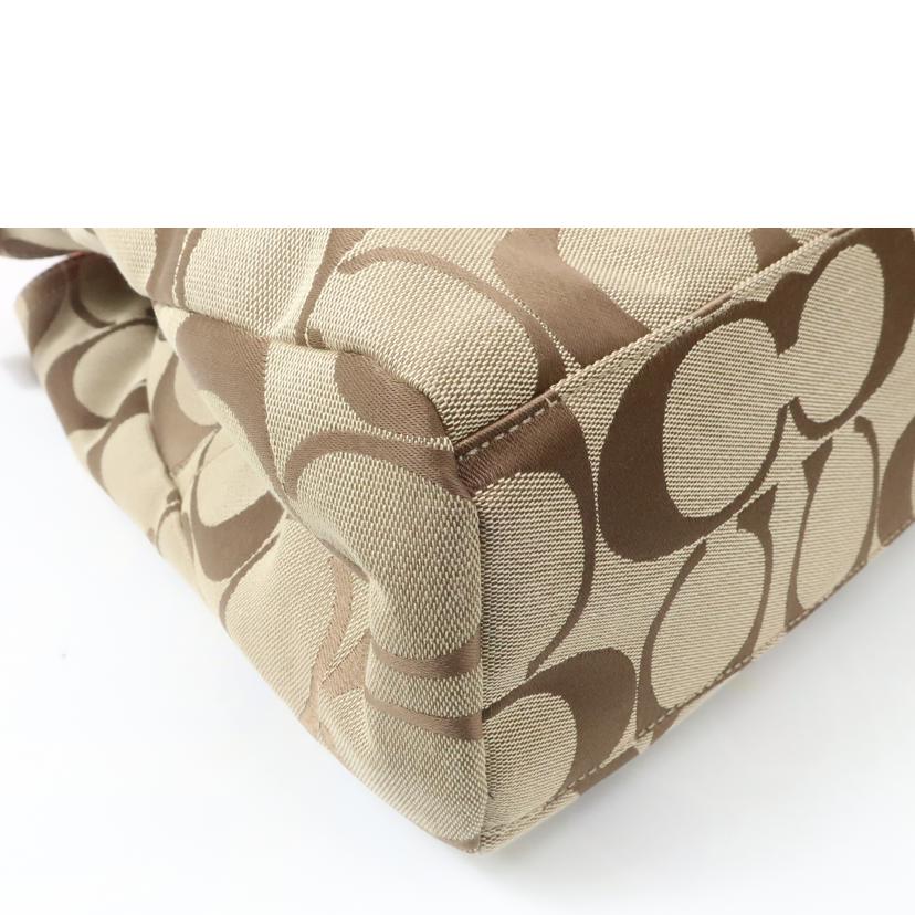 COACH コーチ/シグネチャー トートバック ハンドバッグ オレンジ/F14863//ABランク/65