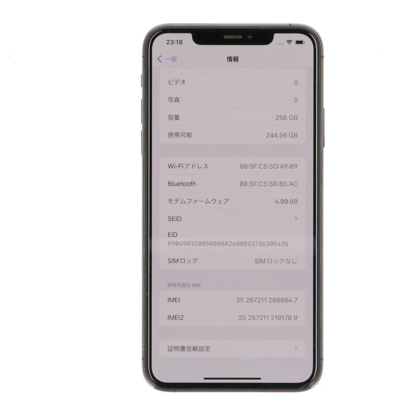 Apple/iPhone 11PRO MAX/MWHJ2J/A//352872112080847/Aランク/75