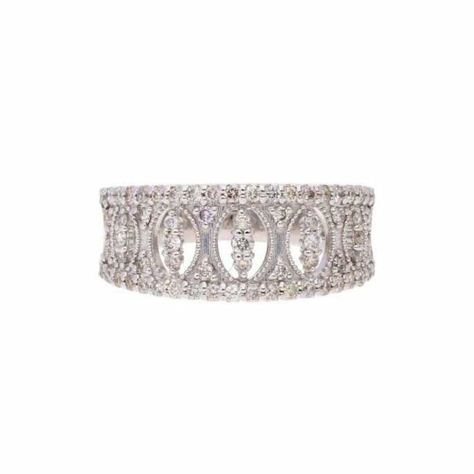 / K18WGダイヤリング0.50ct//Aランク/75