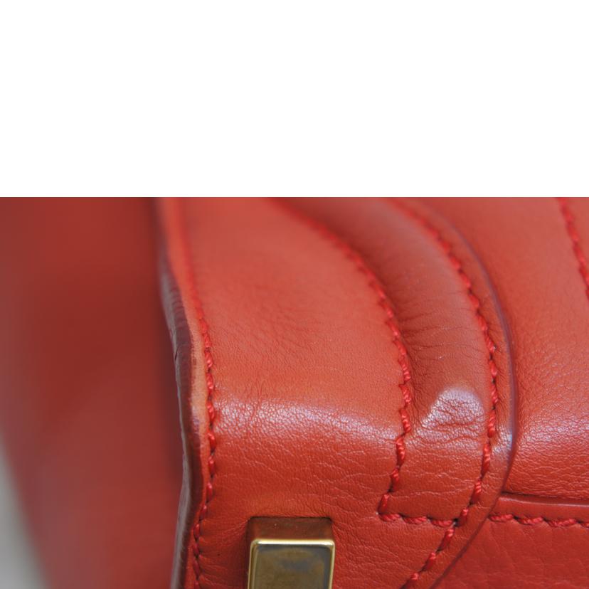 CELINE セリーヌ/ラゲージマイクロショッパーレッド//ABランク/92