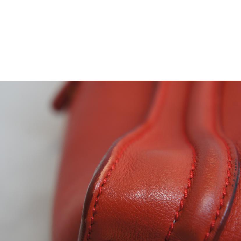 CELINE セリーヌ/ラゲージマイクロショッパーレッド//ABランク/92