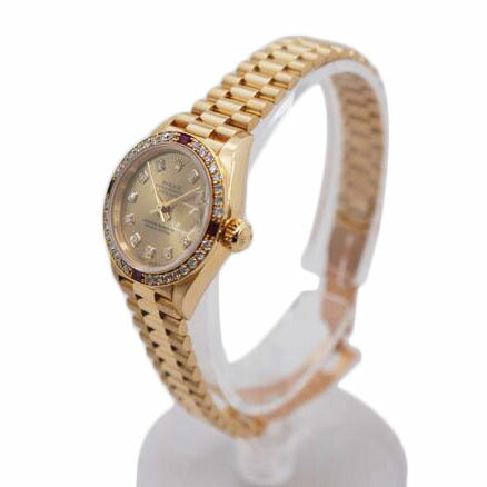 ROLEX ロレックス/デイトジャスト10P ルビーダイヤベゼル K18/69068G//W363939/Aランク/67