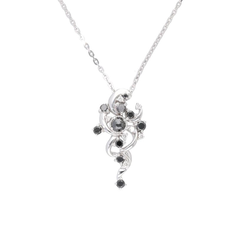 / K10WGダイヤネックレス0.50ct//Aランク/75