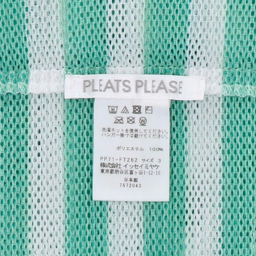 PLEATS PLEASE プリーツプリーズ/メッシュボーダーカットソー/PP71-FT262//Aランク/75