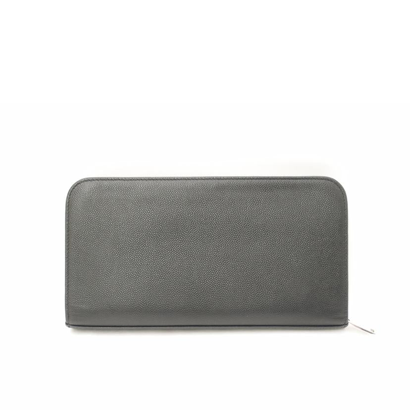 SAINT LAURENT サンローラン レザー 黒 メンズ/クラシックラウンドファスナー長財布/ブラック/328558//019*/SAランク/69