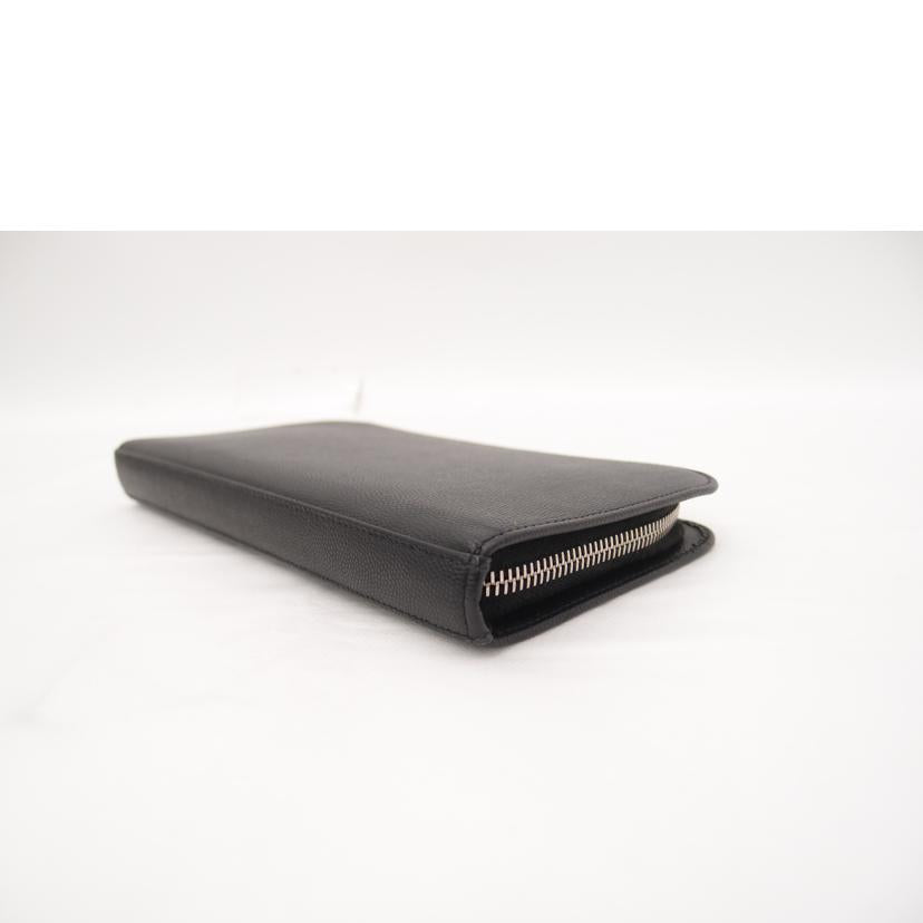 SAINT LAURENT サンローラン レザー 黒 メンズ/クラシックラウンドファスナー長財布/ブラック/328558//019*/SAランク/69