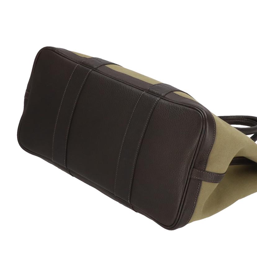 HERMES エルメス/ガーデンパーティPM/トワルオフィシエ/カーキ//T/ABランク/09