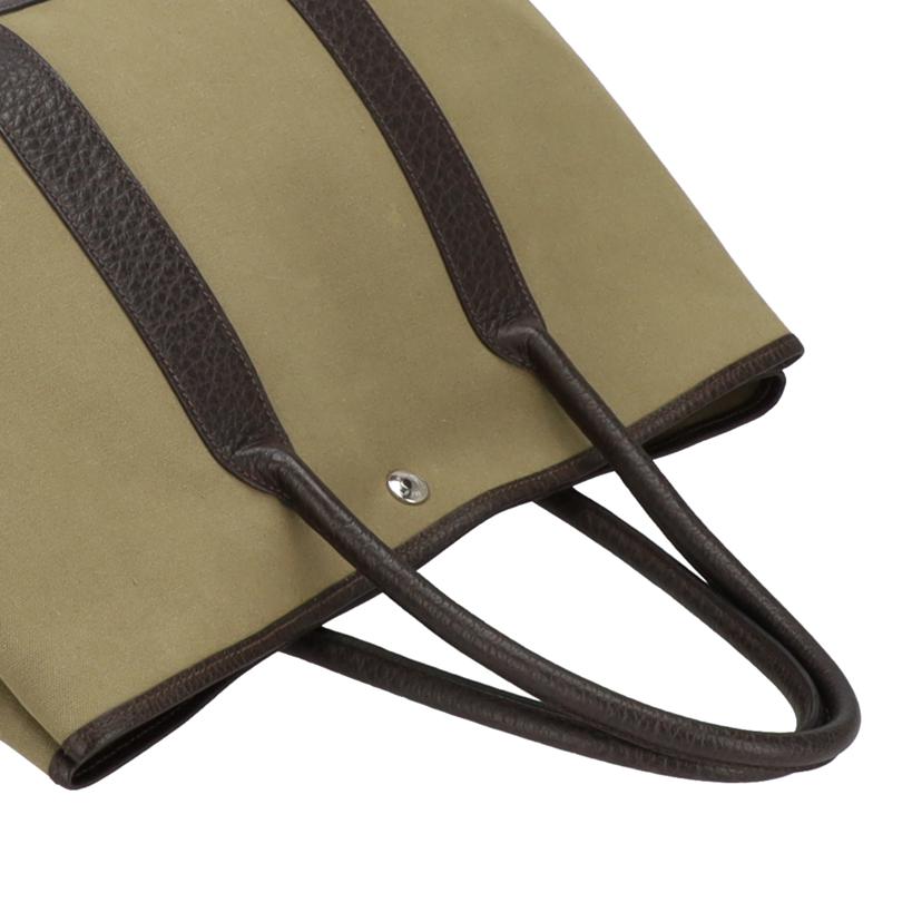 HERMES エルメス/ガーデンパーティPM/トワルオフィシエ/カーキ//T/ABランク/09