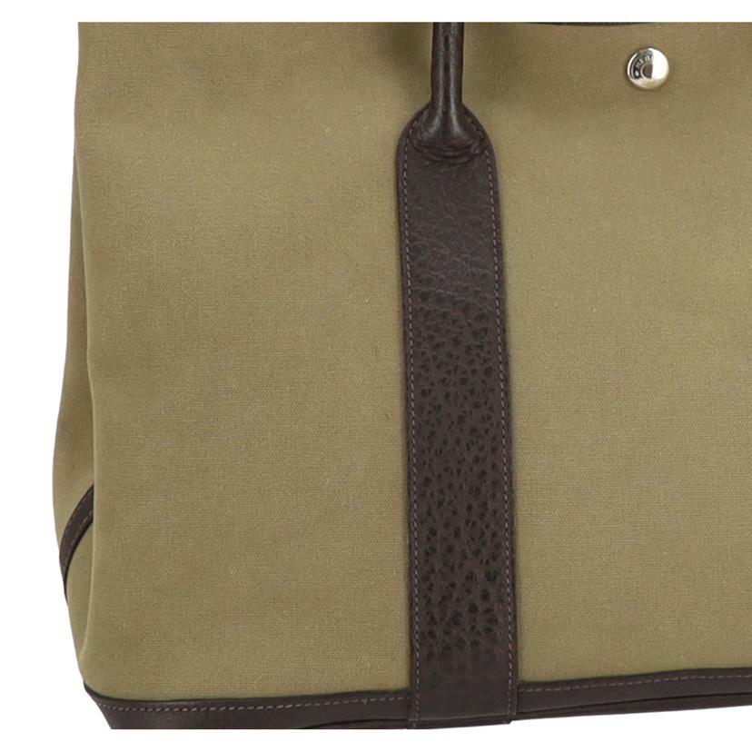 HERMES エルメス/ガーデンパーティPM/トワルオフィシエ/カーキ//T/ABランク/09