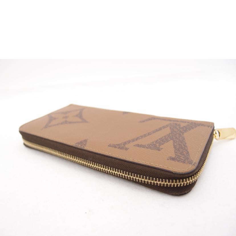 LOUIS VUITTON ルイヴィトン ビトン ラウンドファスナー長財布 茶 レディース メンズ/ジッピーウォレット/モノグラムジャイアント/モノグラムリバース/M69353//GI3***/Aランク/69
