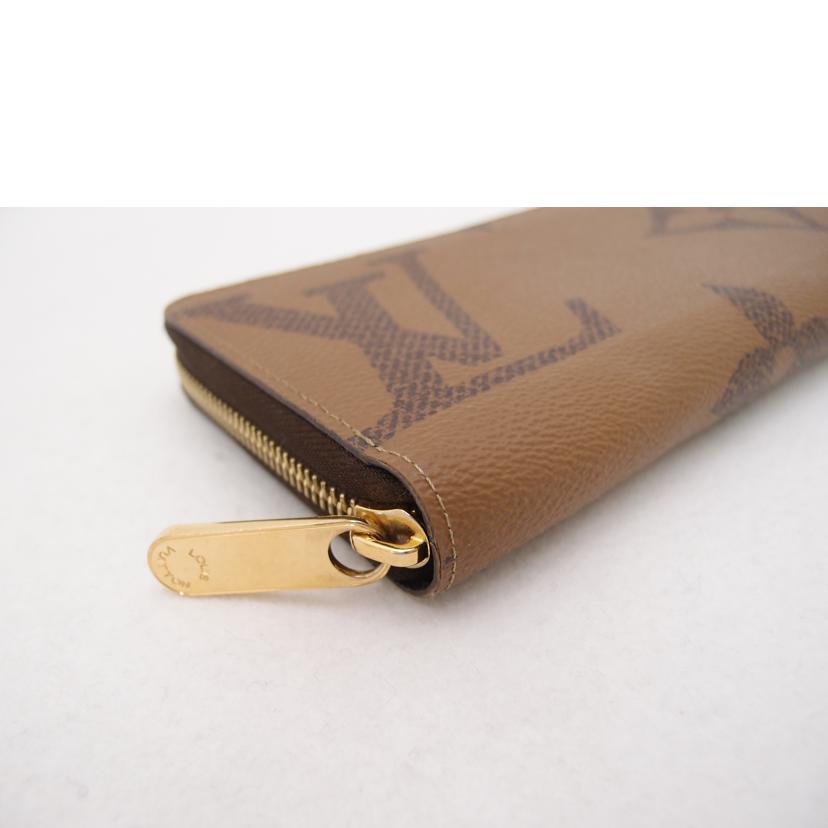 LOUIS VUITTON ルイヴィトン ビトン ラウンドファスナー長財布 茶 レディース メンズ/ジッピーウォレット/モノグラムジャイアント/モノグラムリバース/M69353//GI3***/Aランク/69