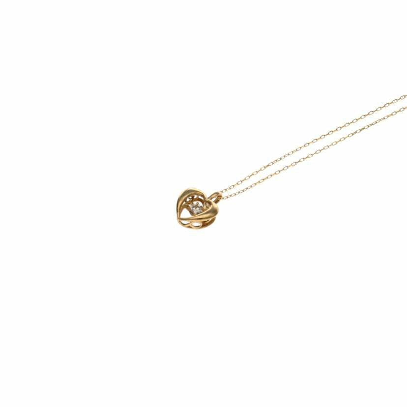 / K10YGダイヤネックレス0.05ct//Aランク/75