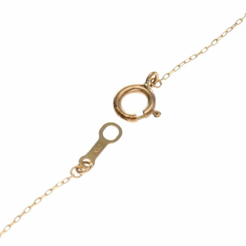 / K10YGダイヤネックレス0.05ct//Aランク/75