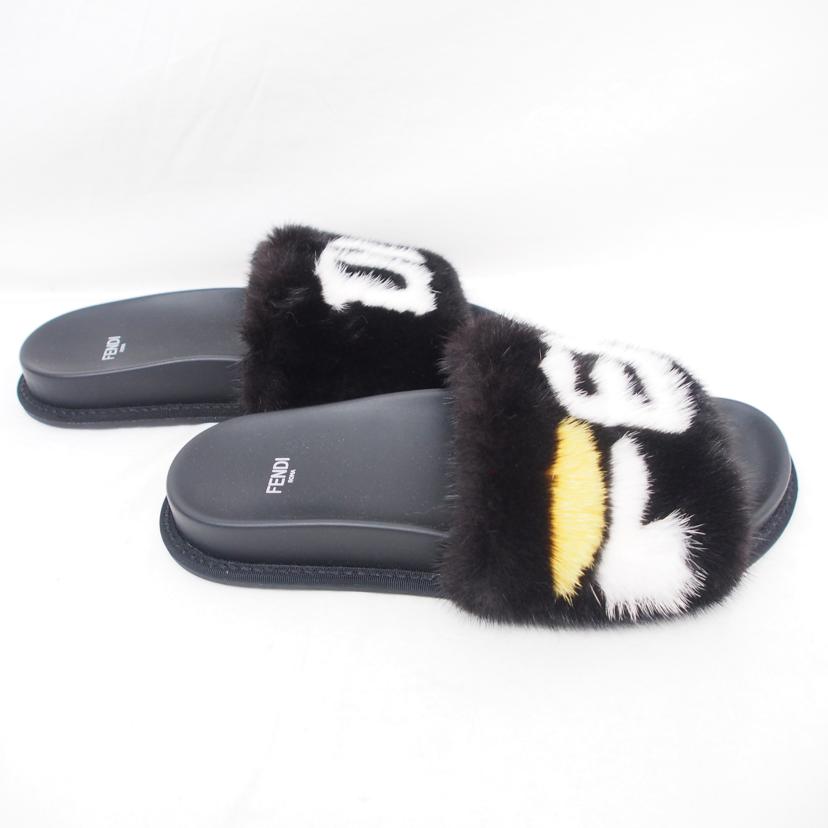 FENDI フェンディ/ファーサンダル/黒/25cm//ABランク/78