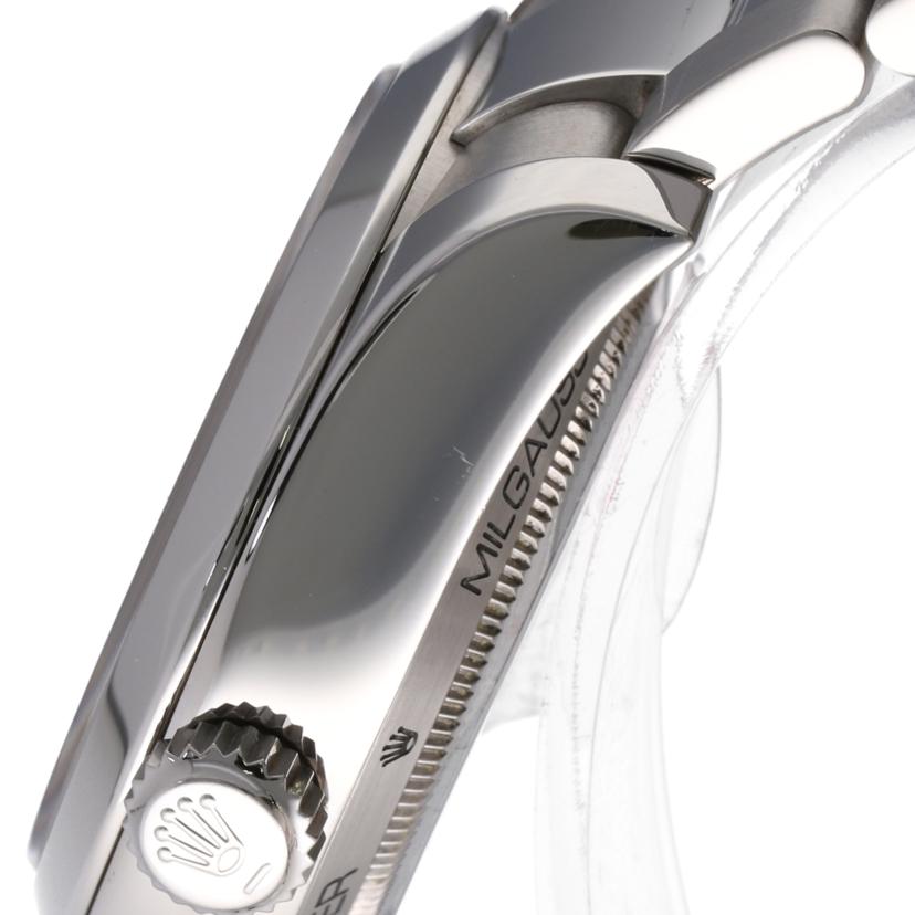 ROLEX ロレックス 腕時計 2009年頃製造 新品仕上済/ミルガウス/ブラック文字盤/V番/116400//V688245/Aランク/75