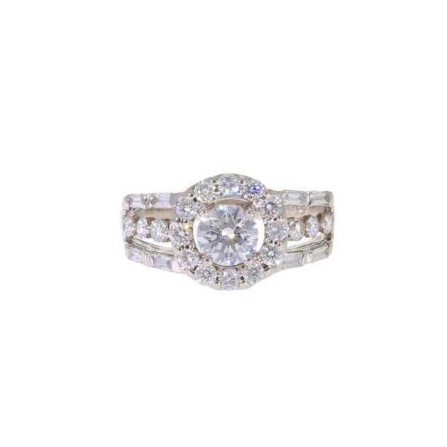 / ◎PT900ダイヤリング0.502/0.65ct//Aランク/75