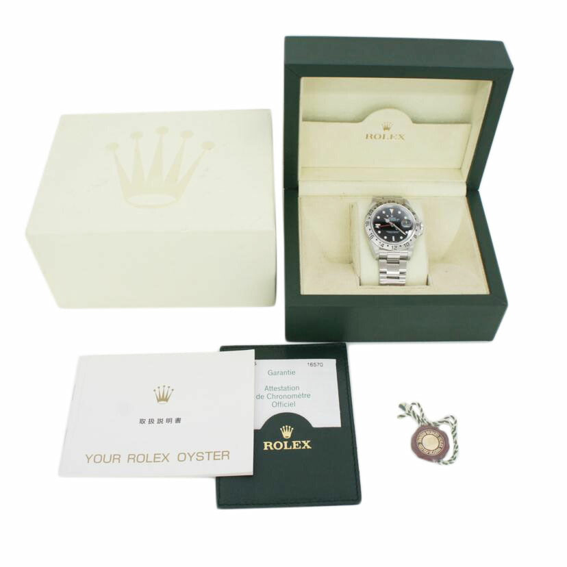 ROLEX ロレックス/エクスプローラーⅡ/黒文字盤/自動巻き/16570//D116405/05年/Aランク/75