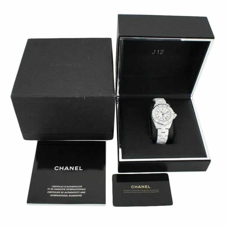 CHANEL シャネル/J12・ホワイトセラミック/レディース/クオーツ/H0968//I.M.06611/ABランク/75