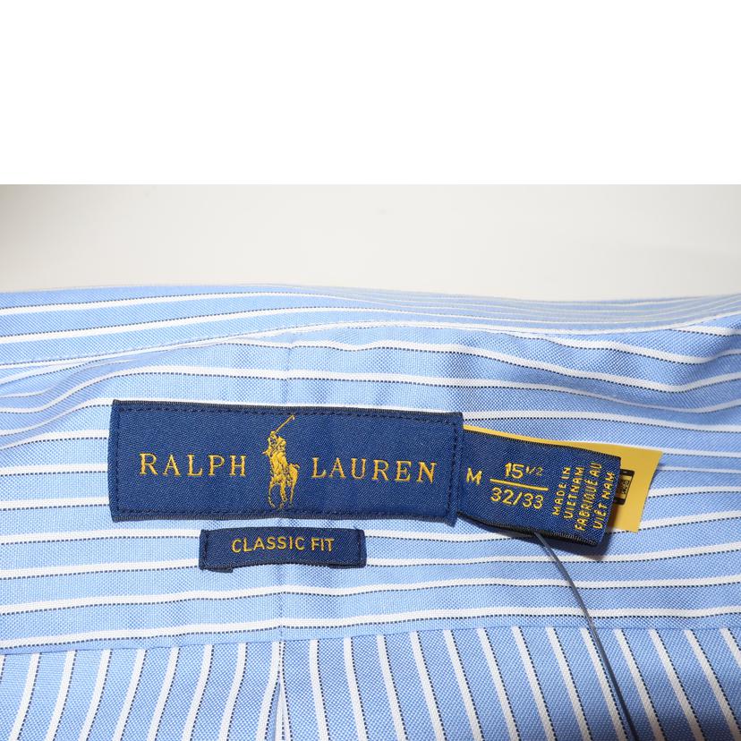 RALPH LAUREN ラルフローレン/クラシック フィット イージー ケア オックスフォードシャツ ストライプ ボーダー メンズ 長袖 ワイシャツ/MNPODSH37620343//SAランク/65