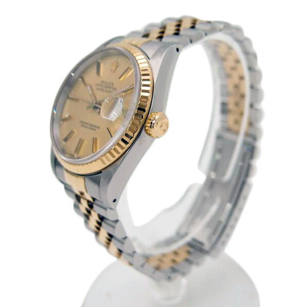 ROLEX ロレックス 1987年頃製造 オーバーホール済 新品仕上済 コンビ シャンパン文字盤/デイトジャスト・SS×YG/R番/16233//R679104/Aランク/69