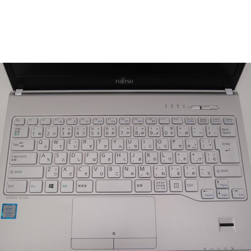 FUJITSU 富士通/Windows10ノートパソコン/FMVS75B1W//R7403257/Aランク/69